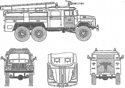 Zil-131 AA-40 Fire Truck
