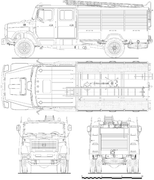 ZIL-4331 AC-40 (4331)-209 Fire Truck