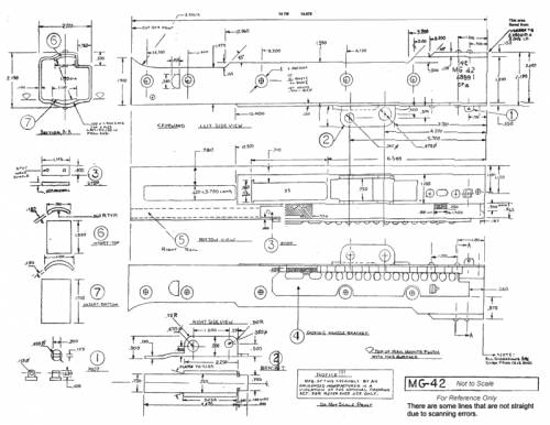 MG 42 receiver construction plan