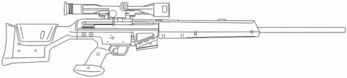 Sniper Rifle of the Heckler and Koch PSG-1