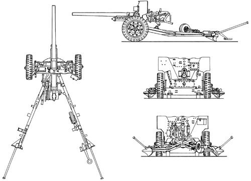 57mm M1A3 on M2 Carriage