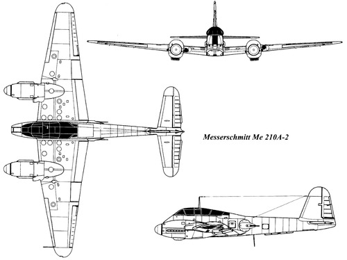 Messerschmitt Me 210A-2 Hornisse