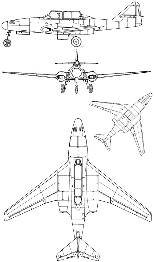 Messerschmitt Me 262 + He S 011 (II)