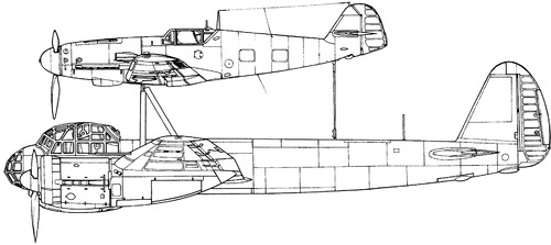 Mistel S1 Ju 88D-1 & Bf 109F-4Z