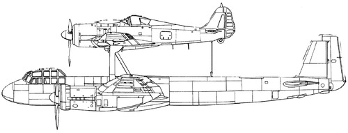 Mistel S3C Ju 88G-10 & Fw 190F-8