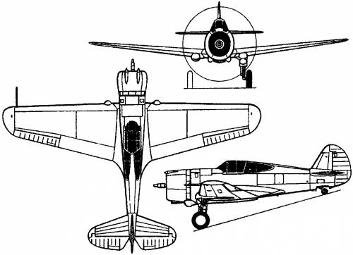 Curtiss P-36 Mohawk (1935)