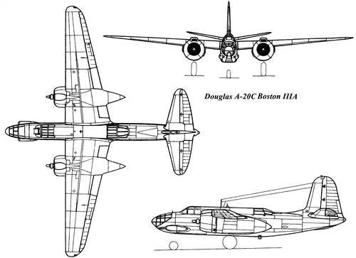 Douglas A-20C Havoc - Boston IIIA