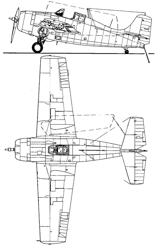 Grumman F4F4 Wildcat