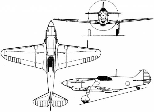 Lavochkin-Gorbunov-Gudkov LaGG-3 (1940)
