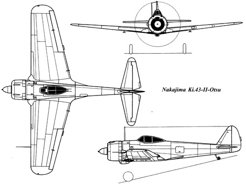 Nakajima Ki-43-II Otsu Hayabusa [Oscar]