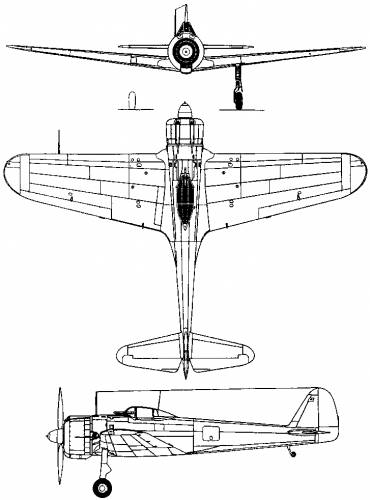 Nakajima Ki-43-IIB Hayabusa (Oscar)