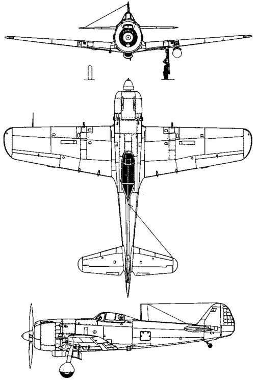 Nakajima Ki-84 Hayate (Frank) (1943)
