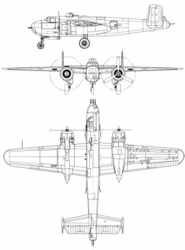 North American B-25H-1-NA Mitchell