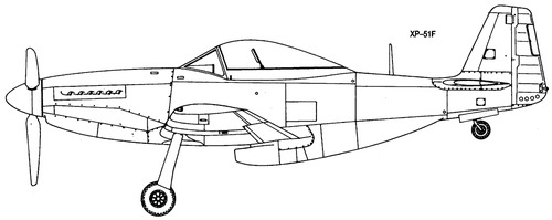 North American XP-51F Mustang
