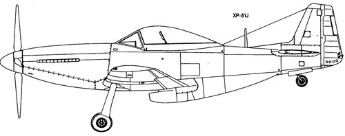 North American XP-51J Mustang