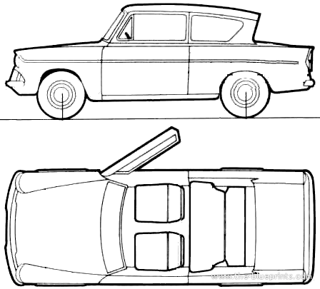 Ford Anglia 105E (1961)