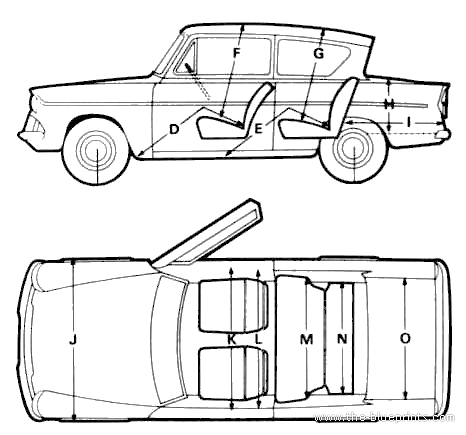 Ford Anglia 105E Saloon (1967)