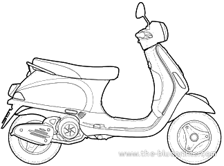  Mewarnai  Gambar  Motor  Vespa  Mewarnai  j