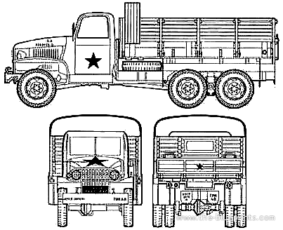 GMC CCKW-352 2.5 ton Cargo Truck