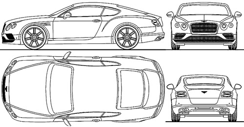 Blueprints > Cars > Bentley > Bentley Continental GT (2016)