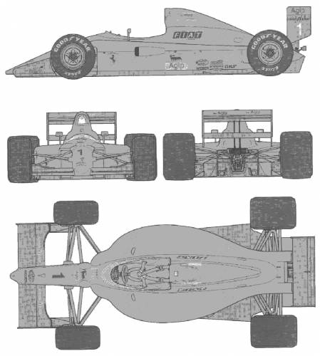 Blueprints > Cars > Ferrari > Ferrari 641-2 (F1-90)