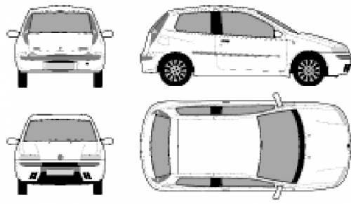 Fiat Punto 2 1.2 Dynamic 3-doors specs, dimensions