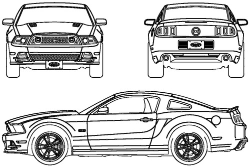 Ford Mustang GT front 13 by PaperGarage on DeviantArt