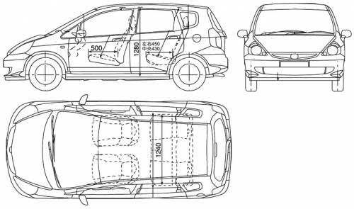 Blueprints Cars Honda Fit