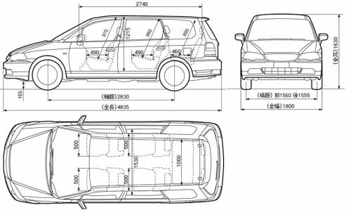 Blueprints Cars Honda Odyssey