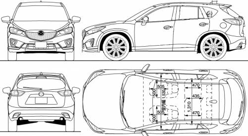 Blueprints Cars Mazda Cx 5