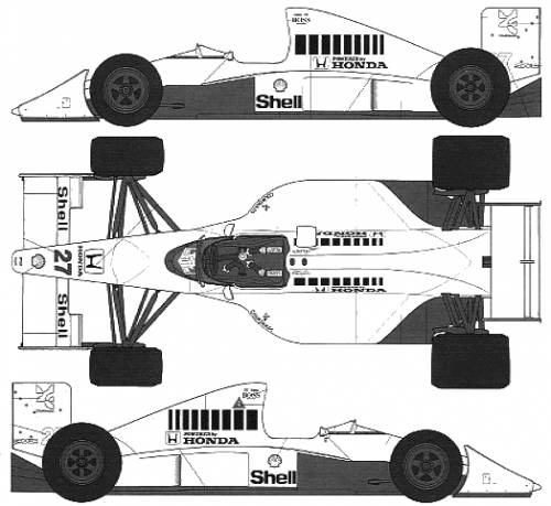 Blueprints Cars Mclaren Mclaren Mp4 5b