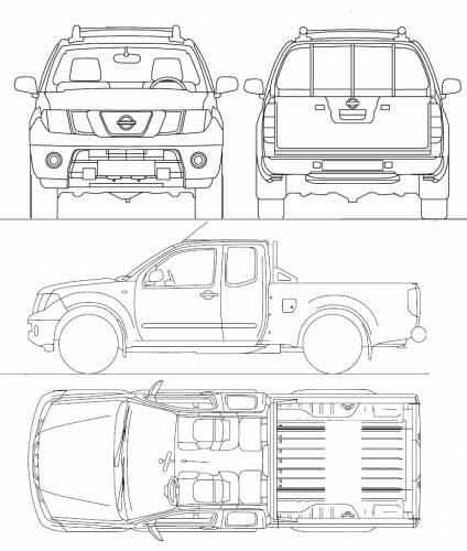 Blueprints > Cars > Nissan > Nissan Navara Crew Cab (2008)