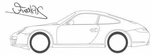 Blueprints > Cars > Porsche > Porsche 911 Carrera (997)
