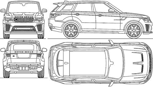 New Range Rover Evoque: Design Sketches