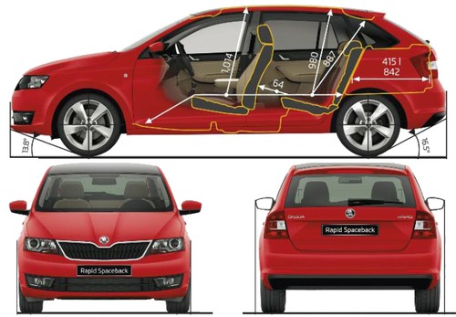 Blueprints > Cars > Skoda > Skoda Rapid Spaceback (2014)