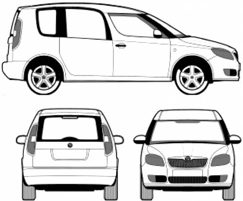 Blueprints > Cars > Skoda > Skoda Roomster (2007)