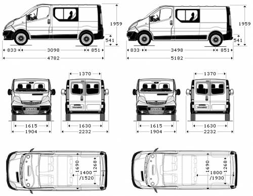 new vivaro crew cab