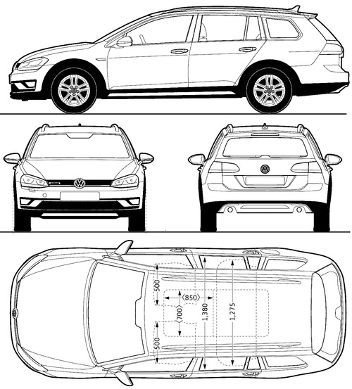 Volkswagen Golf Variant dimensions, boot space and electrification