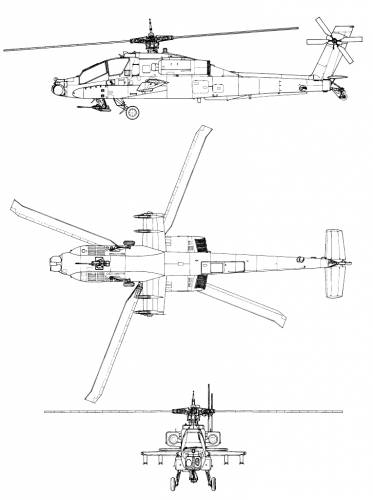 AH64 Apache outline line drawing shape Images Photography Stock  Pictures Archives Fine Art Prints