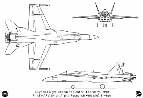 Blueprints Modern Airplanes Mcdonnell Douglas Mcdonnell Douglas F 18 Harv