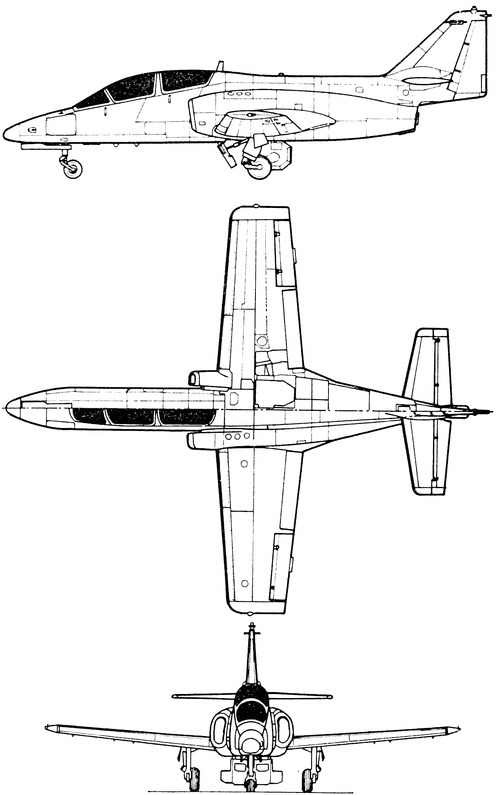 Blueprints Modern Airplanes Modern C Casa C 101 Aviojet