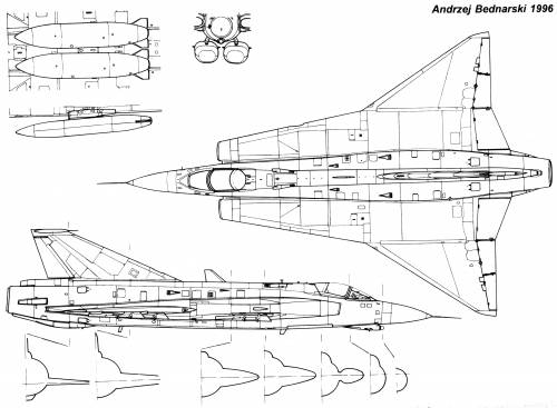 Blueprints Modern Airplanes Saab Ab Saab J 35 Draken