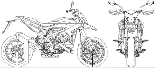 ducati #hypermotard #italian #motorcycle #design #sketch #copic