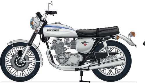 Honda CB 750 Four 1969 Prospekt FAKSIMILE Archiv Verlag M1167 