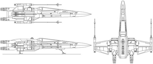 Blueprints Science Fiction Star Wars Rebel Star Wars T 70 X Wing Blueprint