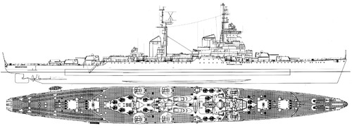 Blueprints > Ships > Cruisers (USSR) > USSR Mikhail Kutuzov 1958 [Sverdlov  Class Cruiser]