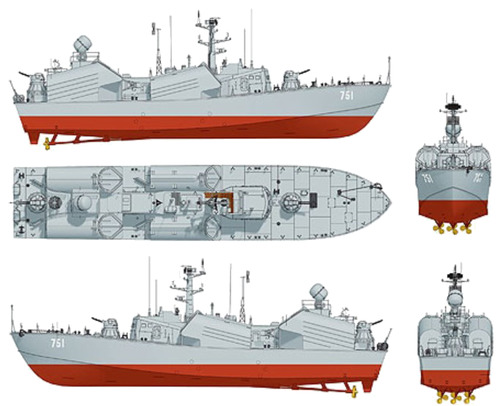 Blueprints > Ships > Ships (Russia) > USSR Project 205 Moskit Osa-I class  Missile Boat