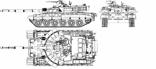 Blueprints Tanks Russian Tanks T 72 1