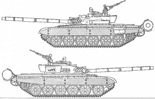 Blueprints Tanks Russian Tanks T 72 M1