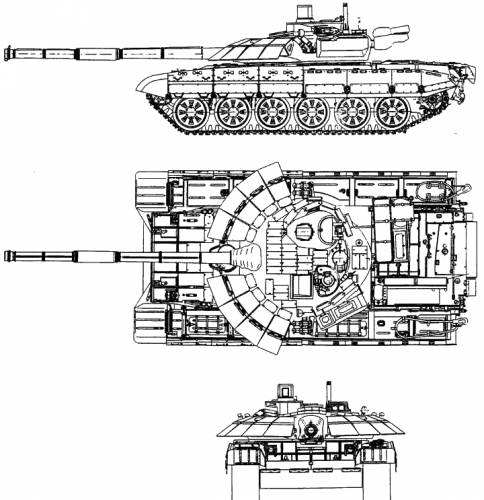 Blueprints Tanks Russian Tanks T 72 Mp